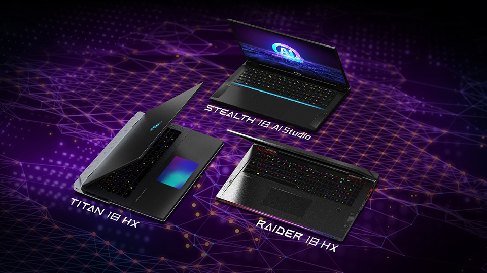 MSI Titan 18 HX Raider 18 HX Stealth 18 AI Studio