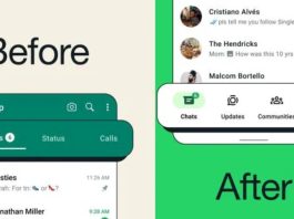 WhatsApp redesigned navbar android