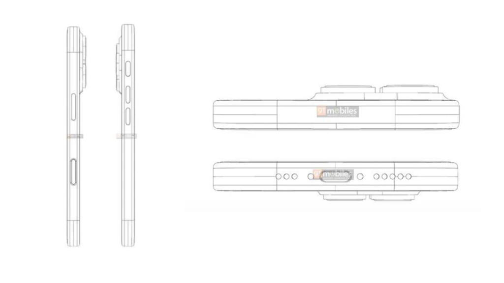 iPhone 16 Pro CAD レンダリング