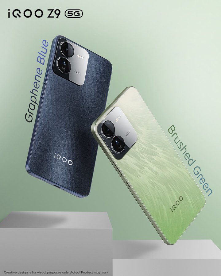 iQOO Z9 5G’s color options, key specifications officially confirmed