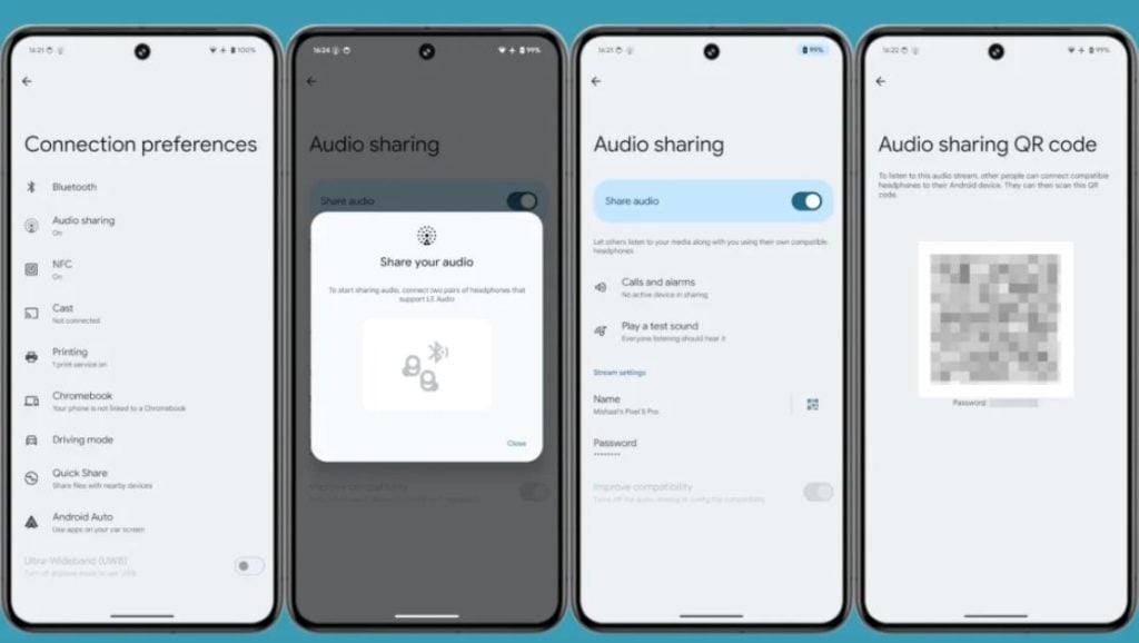 Bluetooth Aurcast Android 15