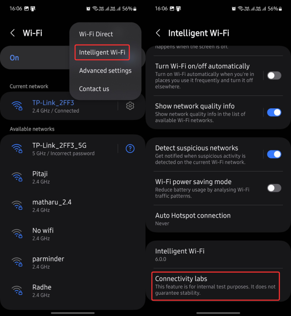 Enabling Connectivity Labs in Samsung