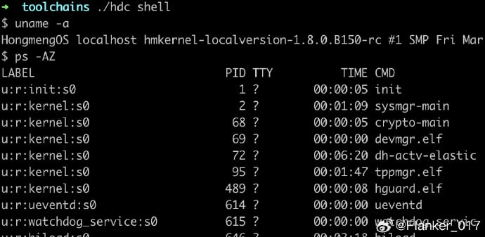 Huawei HarmonyOS NEXT kernel