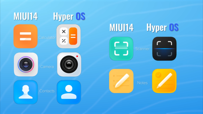 New HyperOS icons