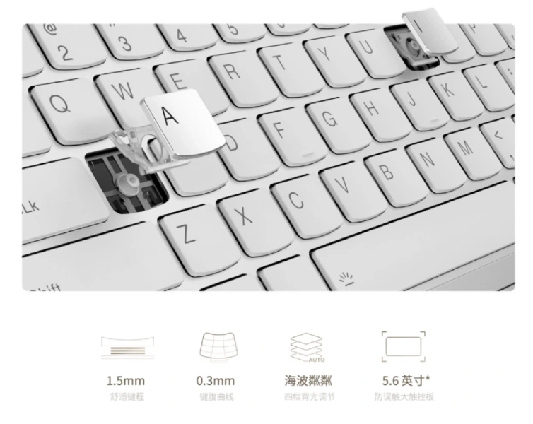 Lenovo YOGA Air 14 AI Yuanqi notebook keyboard
