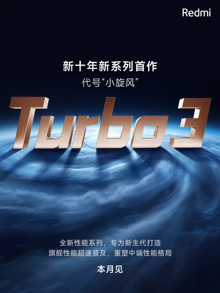 Nombre de Redmi Turbo 3 confirmado
