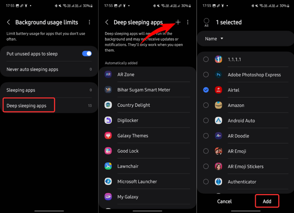 One UI 6.1 中的深度睡眠应用