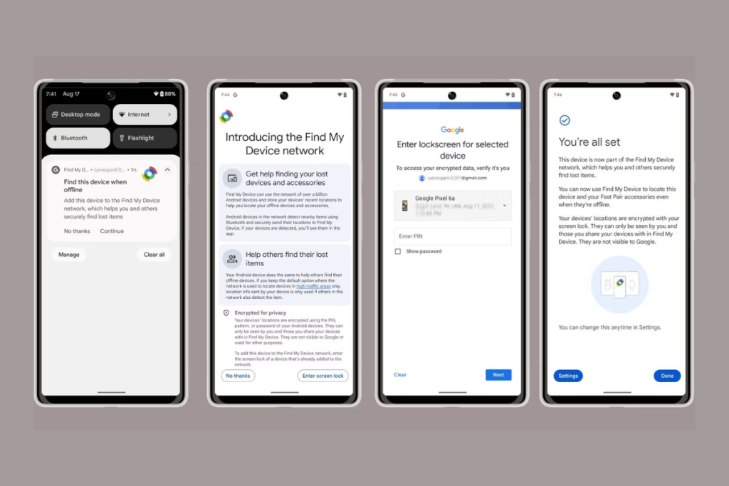 Android 15 இல் எனது சாதன நெட்வொர்க்கைக் கண்டறியவும்