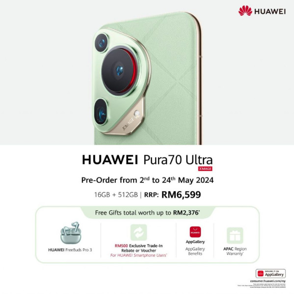 Huawei Pura 70 series now is available in Malaysia, including Pura 70