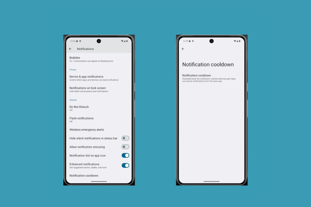 Android 15 இல் அறிவிப்பு கூல்டவுன்
