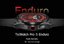 Mobvoi TicWatch Pro Enduro launched with Sapphire crystal display, Snapdragon W5 Plus Gen 1 chip & WearOS Ticwatch Pro 5 Enduro