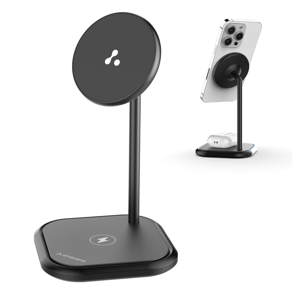 Ambrane 20W MagSafe 2in1 Wireless Charger
