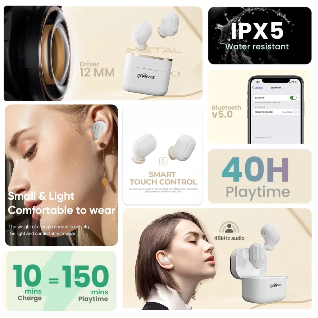 Grooves Metal Gaming TWS earbuds