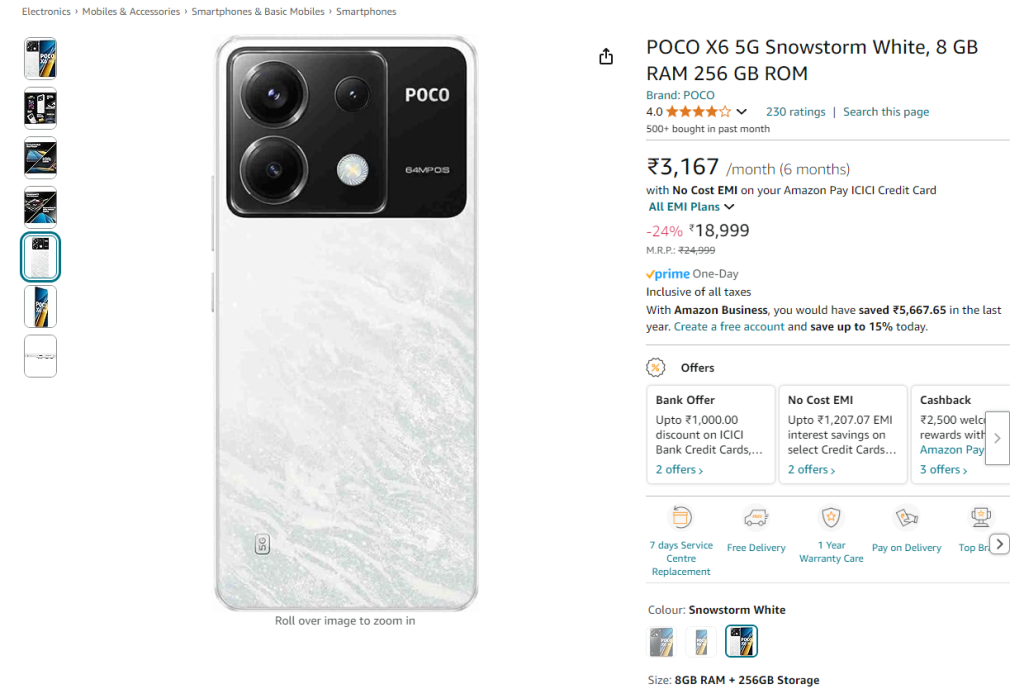 POCO X6 5G deal