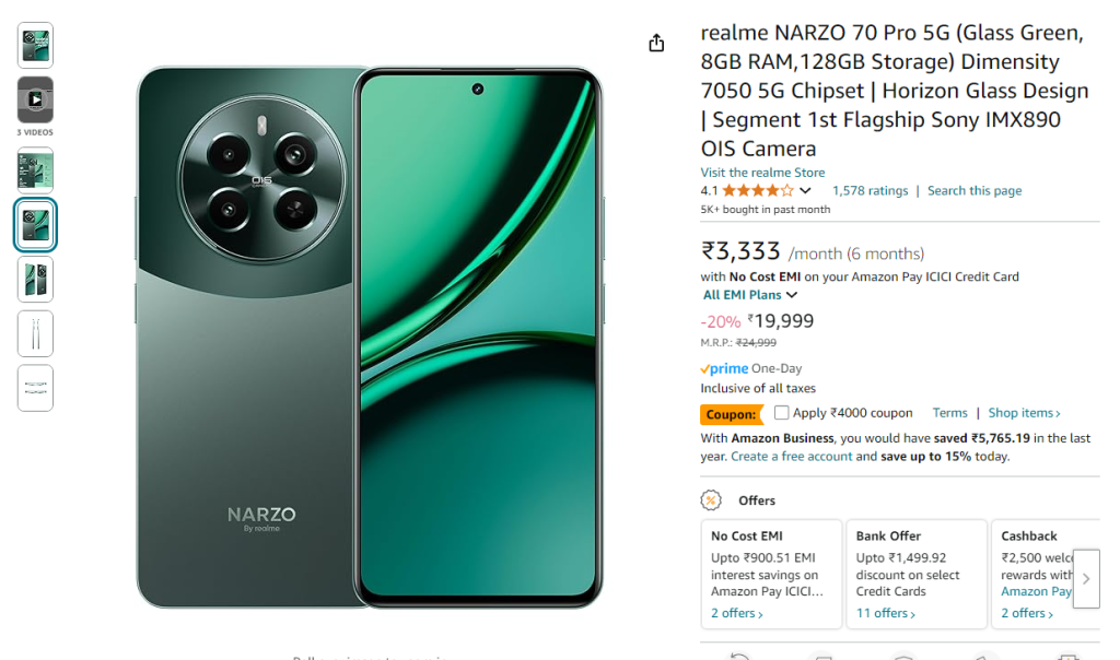 Realme NARZO 70 Pro 5G