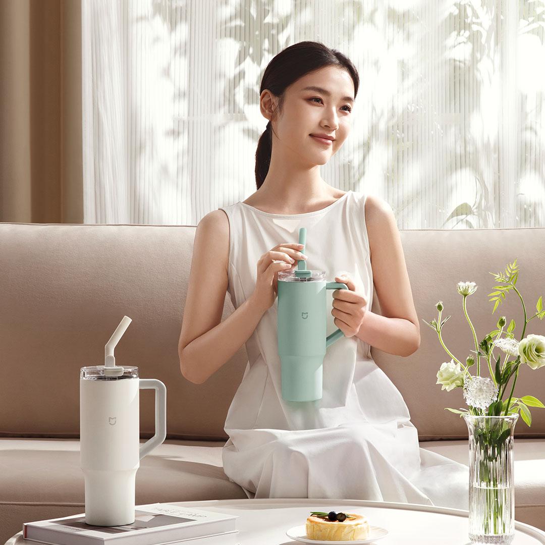 Xiaomi releases Mijia thermos with straw for $13 - Gizmochina