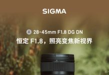 Sigma Announces the Upcoming Release of Their New 28-45mm F1.8 DG DN Art Lens in China, Priced at 9797 Yuan