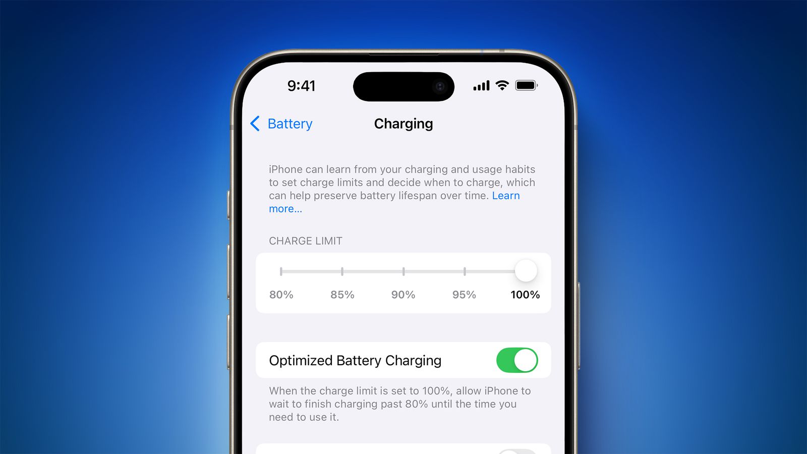 Iphone заряжается до 80
