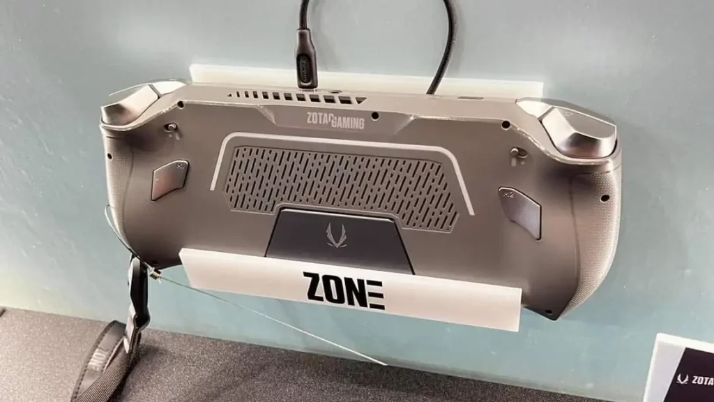ZOTAC ZONE handheld game console with AMD Ryzen 7 8840U processor