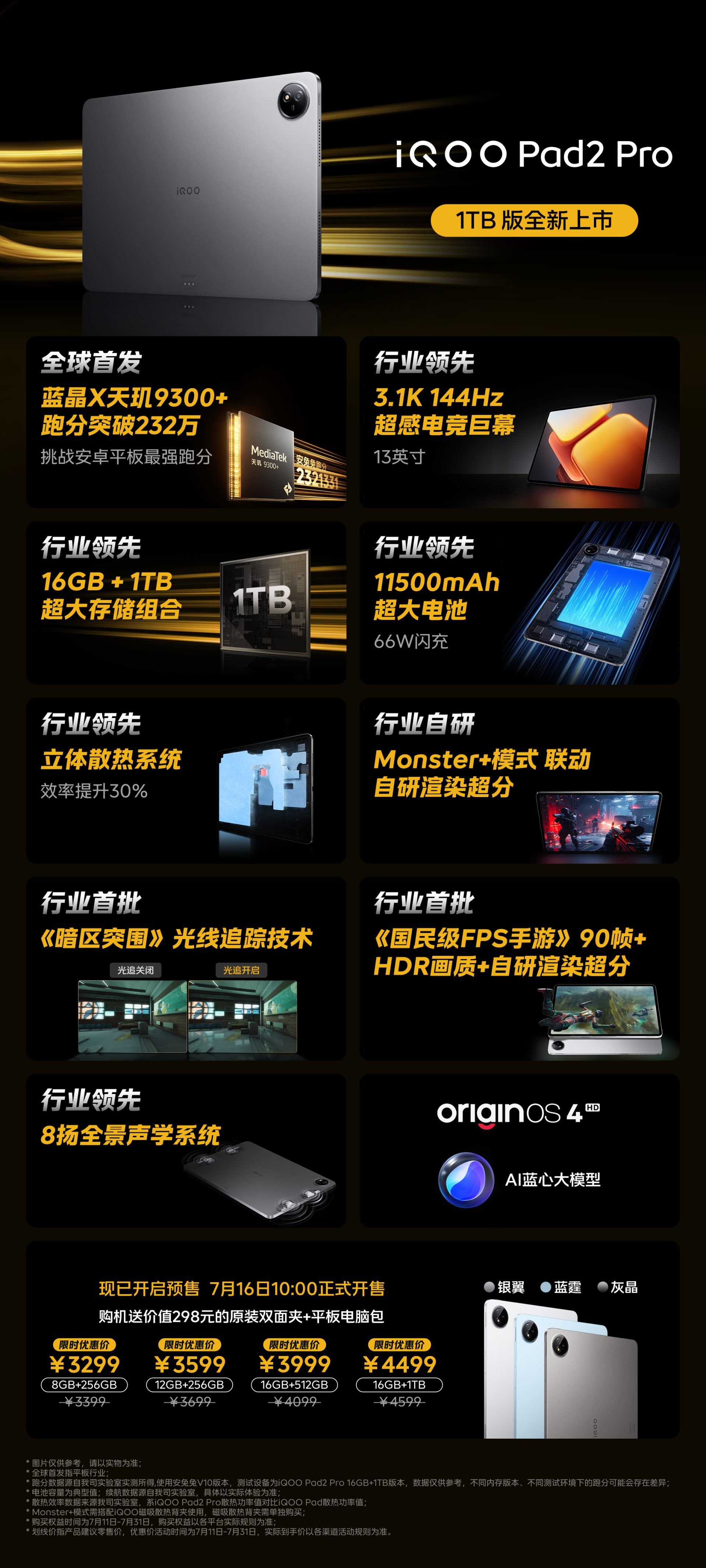 iQOO unveils 16GB+1TB variant of iQOO Pad2 Pro with Dimensity 9300 ...
