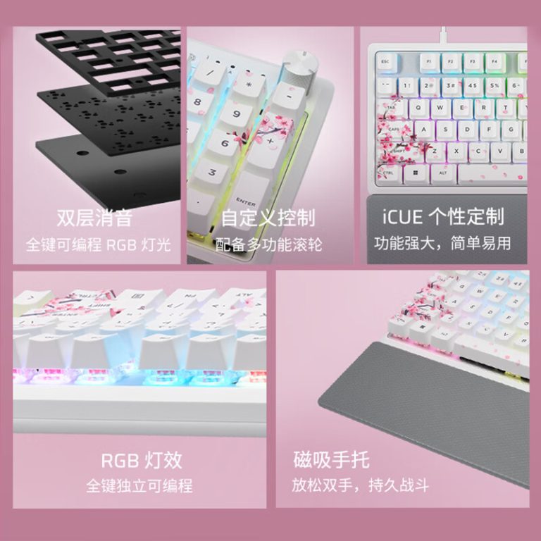 Corsair launches K70 Core SE Sakura Edition mechanical keyboard with up ...