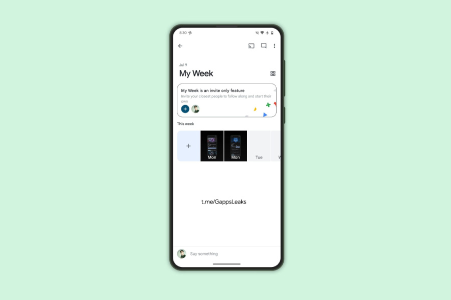 Google Photos My Week feature