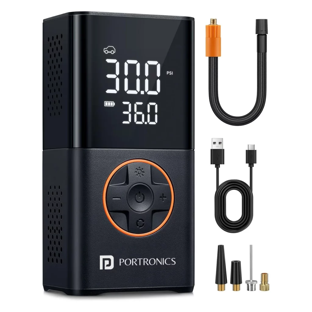 Portronics Vayu 3.0 Portable Tyre Inflator