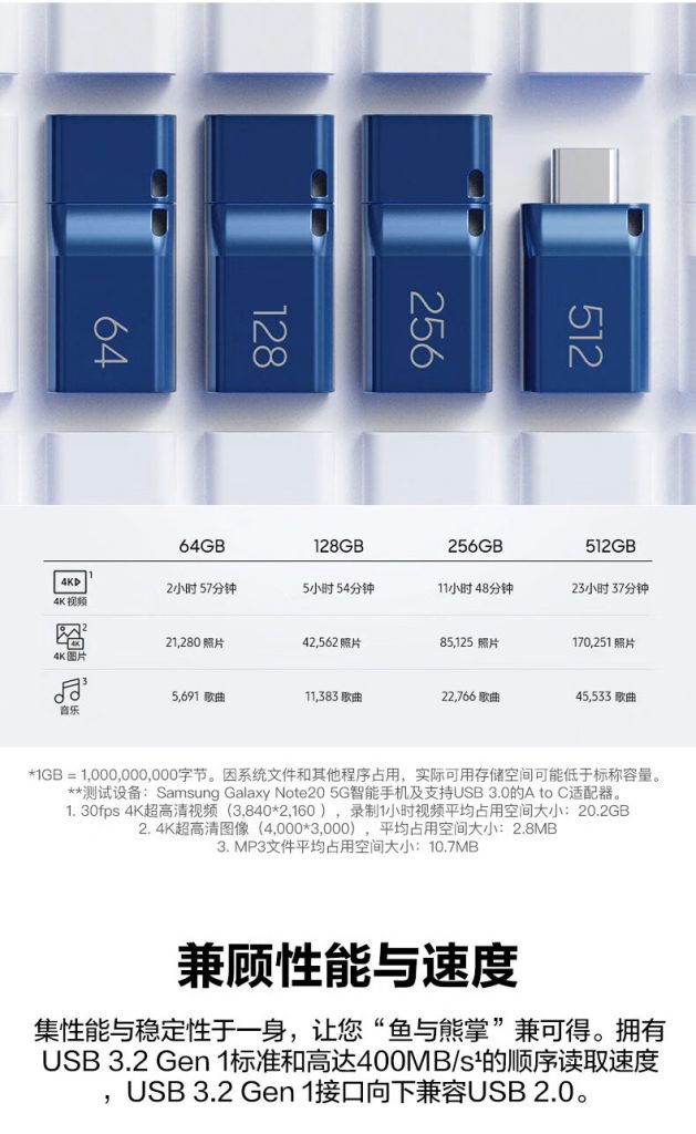 Samsung Type-C USB 3.2 Flash Drive