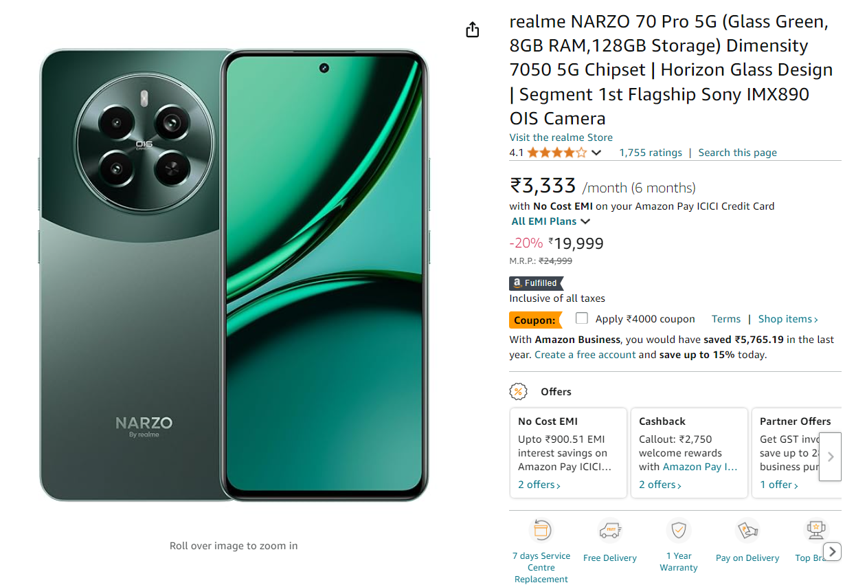 realme NARZO 70 Pro 5G