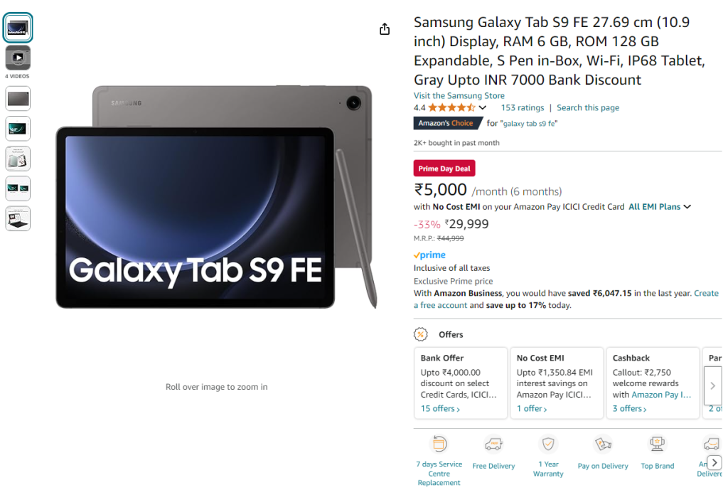 Samsung Galaxy Tab S9 FE