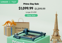 LONGER Prime Day Deals: Save $1100 on Laser B1 40W, Spin the Wheel, $100 Coupon and more Longer Prime Day Deal