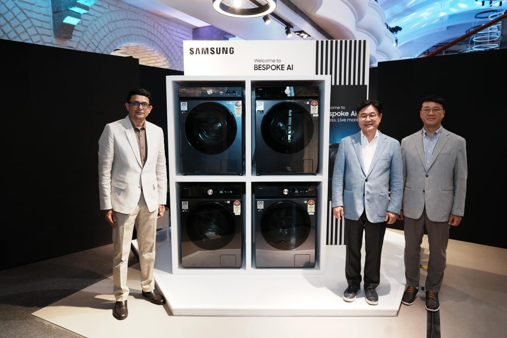 Samsung launches AIpowered bespoke 12kg washing machines Read prices, features Gizmochina