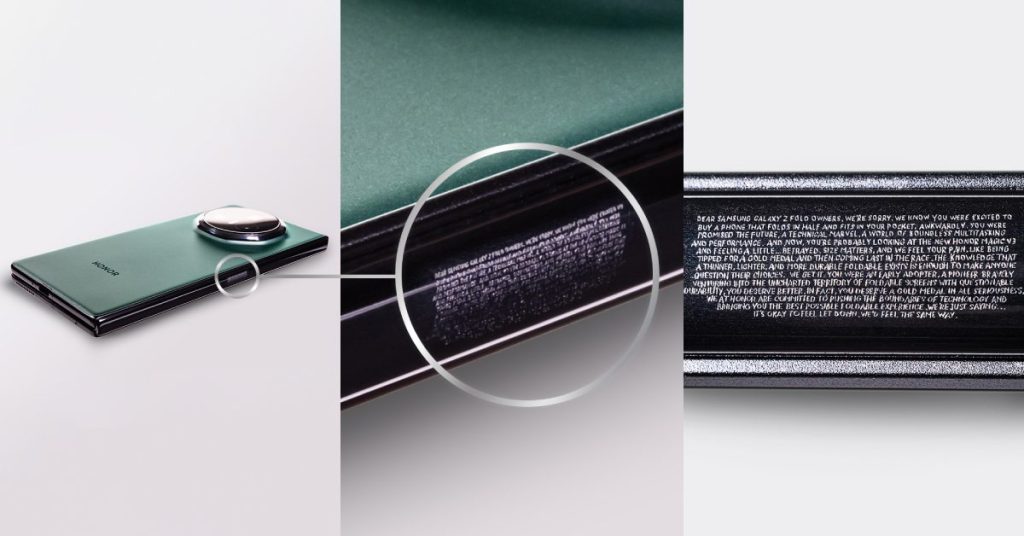 Honor apology Samsung