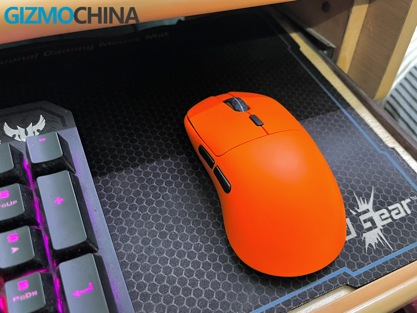 マウス・トラックボール Incott ghero pro orange + 8k receiver Incott Ghero/Ghero Pro Wireless Mouse Paw3395 8k Return Rate
