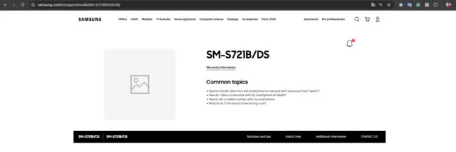 Samsung Galaxy S24 FE Support Page