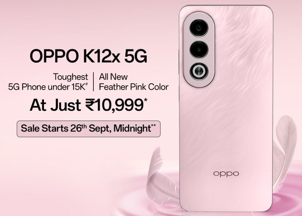 OPPO K12x 5G Feather Pink