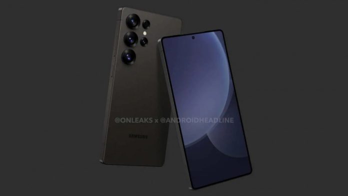 Samsung Galaxy S25 Ultra CAD render by OnLeaks / AndroidHeadlines