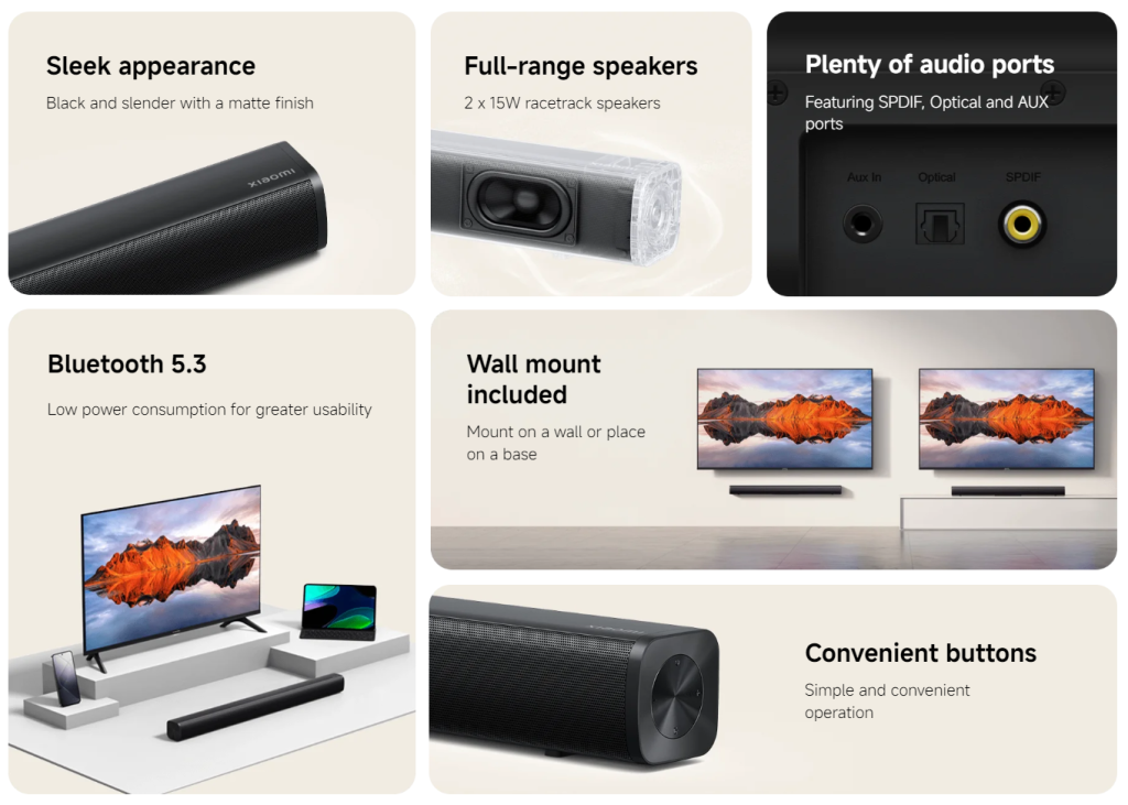 Xiaomi Soundbar 2.0ch
