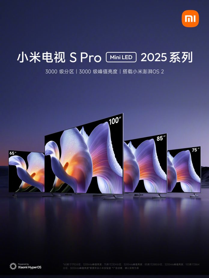 Xiaomi Unveils TV S Pro Mini LED 2025 Series CuttingEdge Features at