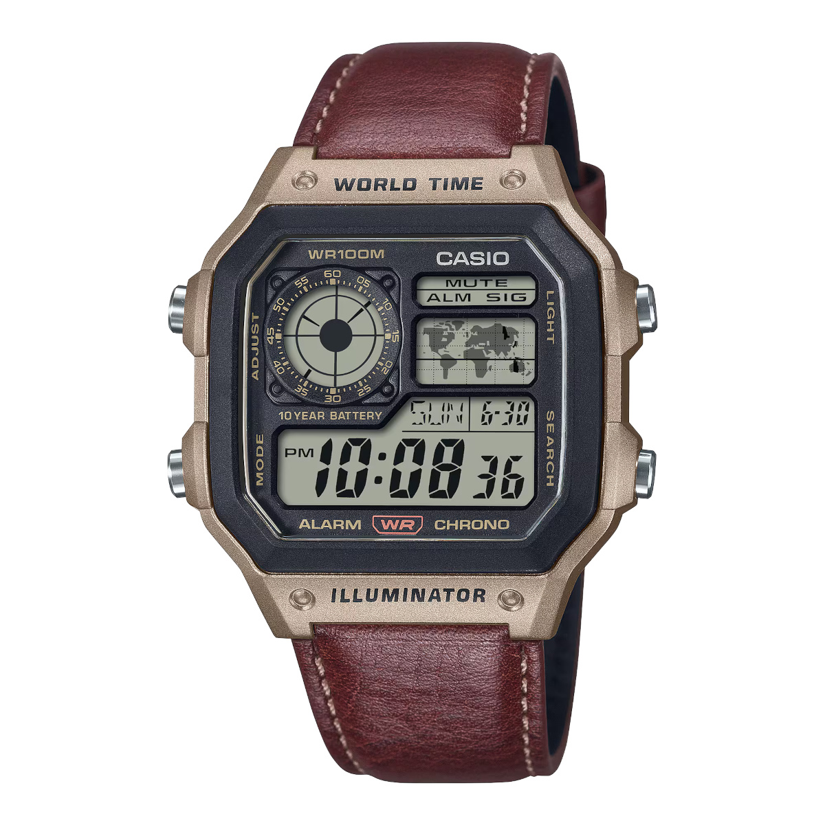 Casio's classic AE-1200WHL-5AV watch gets a Leather-Band update