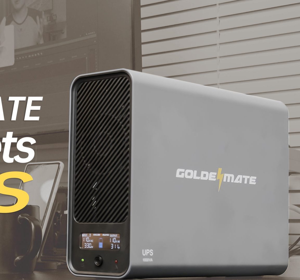 GoldenMate 8 Outlets UPS Review: Live Off Grid? At Least With a