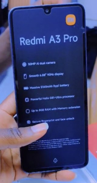 Redmi A3 Pro front design
