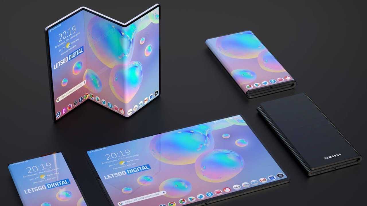 Samsung foldable phone hinge mechanism