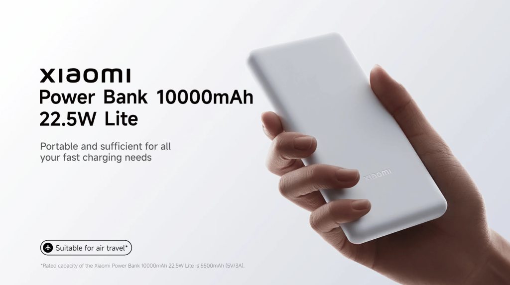 Xiaomi's 10000mAh Power Bank Lite Set for Global Launch with Fast