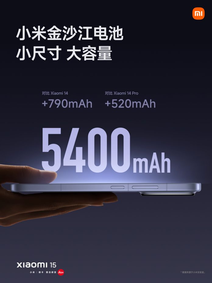 Xiaomi 15 battery