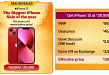 Huge discounts on iPhone 13, iPhone 14, iPhone 15, and iPhone 16 this Festive Season in India iphone 13