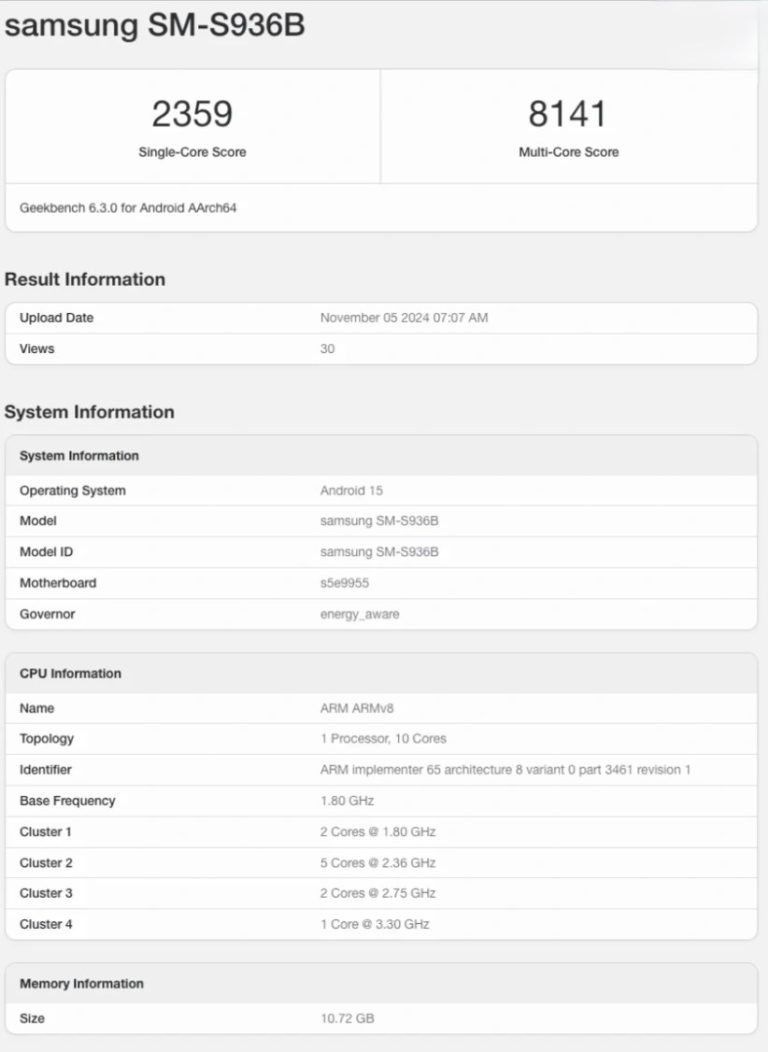 Galaxy S25 Surfaces With Exynos 2500 On Geekbench Lags Significantly galaxy-s25-surfaces-with-exynos-2500-on-geekbench-lags-significantly
