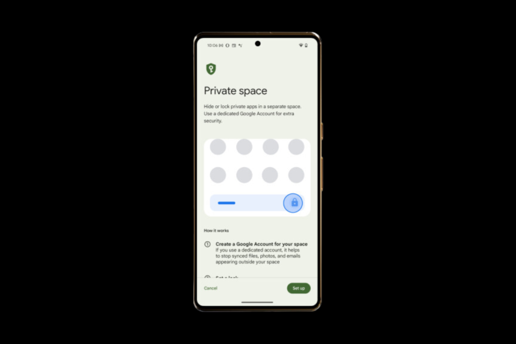 Private space in Android 15