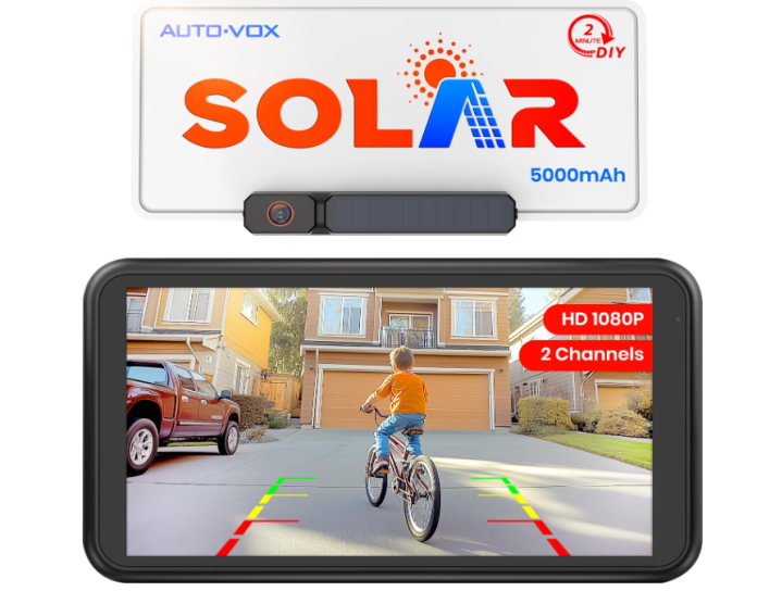 Massive Discount on AUTOVOX Solar Backup Camera 2Min Install, 1080p