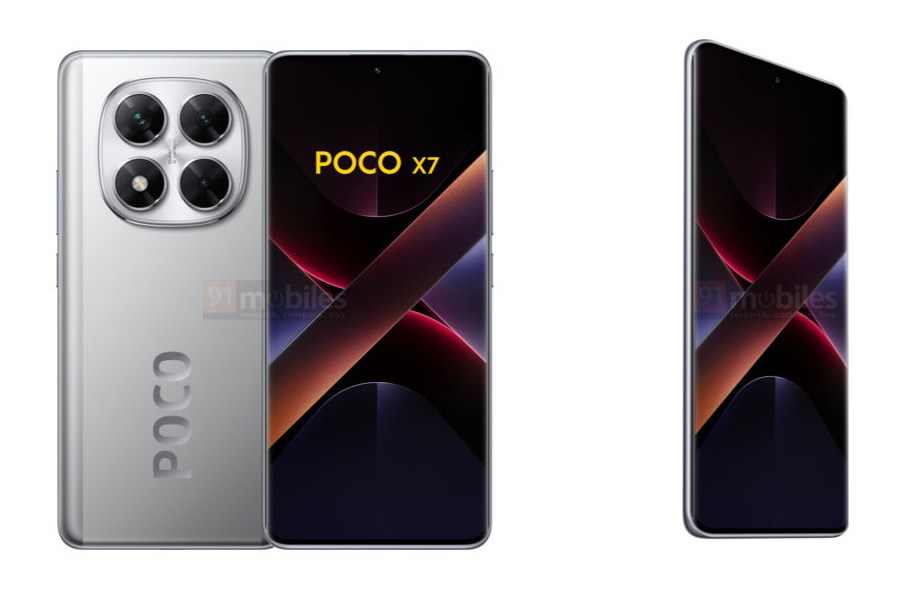 Poco X7 and X7 Pro surfaces in official-looking renders